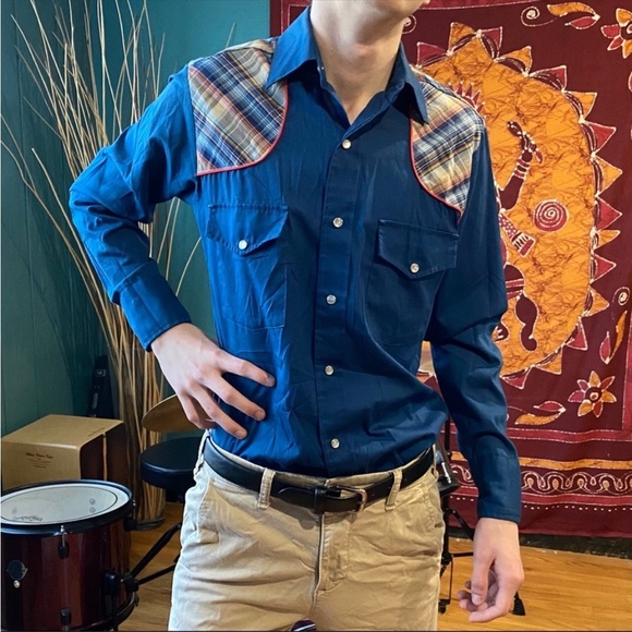 Vintage Western Button Down Shirt - Picture 1 of 7